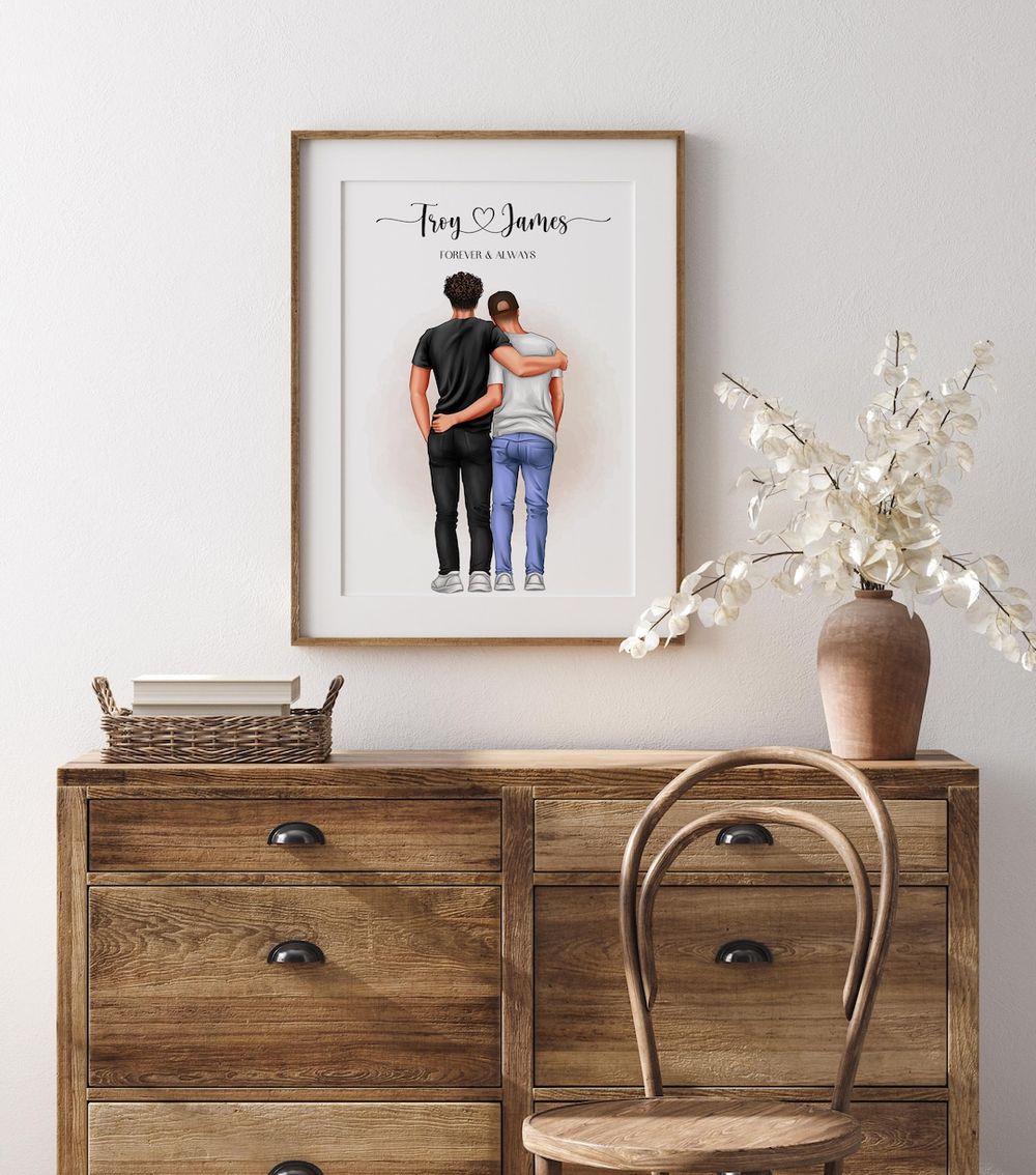 Custom Gay Couple Print