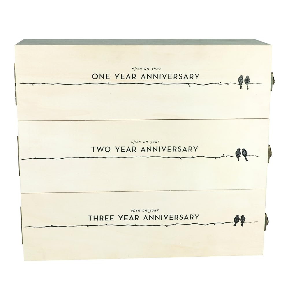 Twine Newlywed Wooden Wine Box