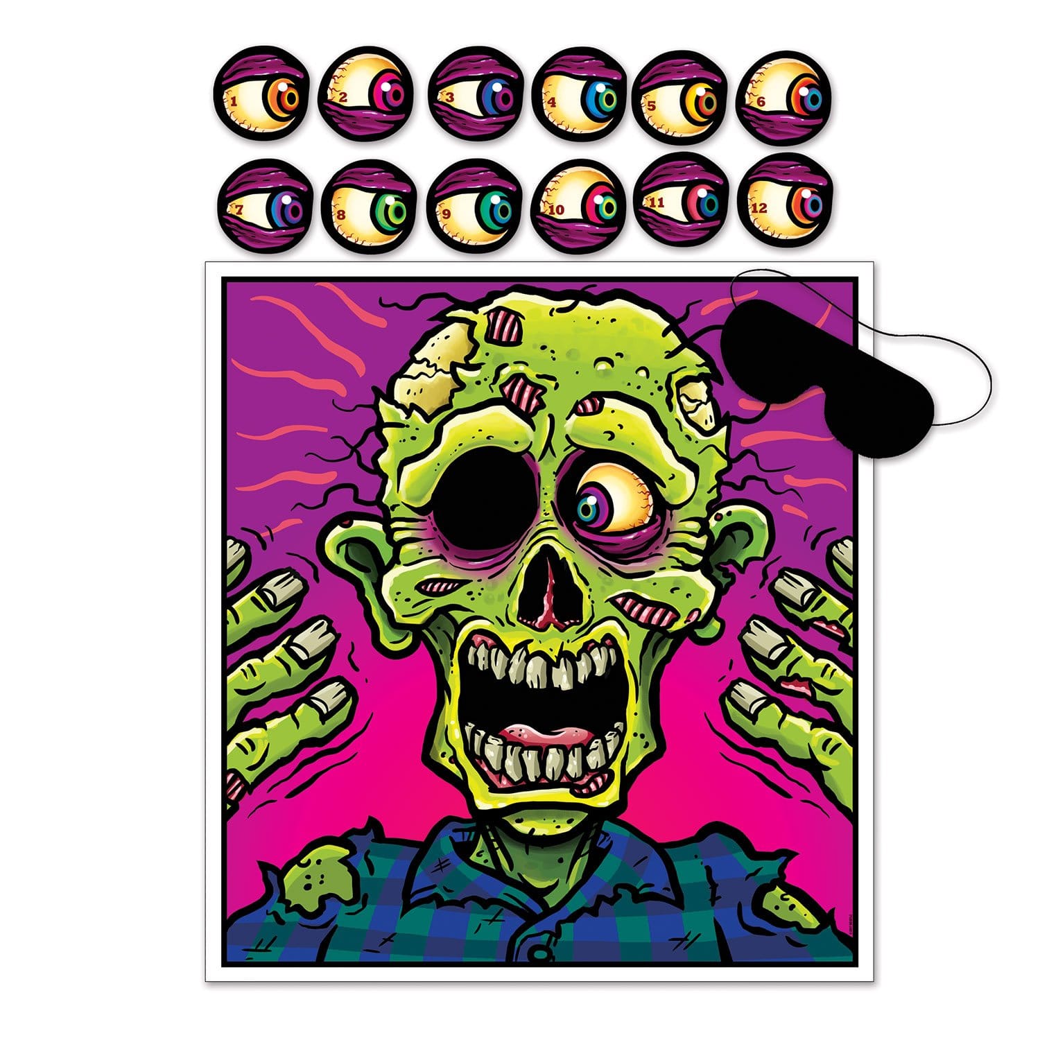 Halloween Games For Kids 2025: Pin the Eyeball on the Zombie