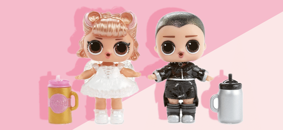 Black Leather & White Lace Boy & Girl LOL Supreme BFFs