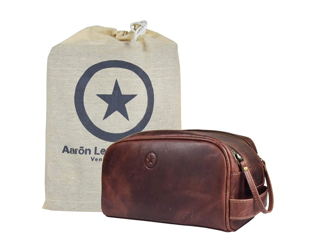 Premium Leather Dopp Kit