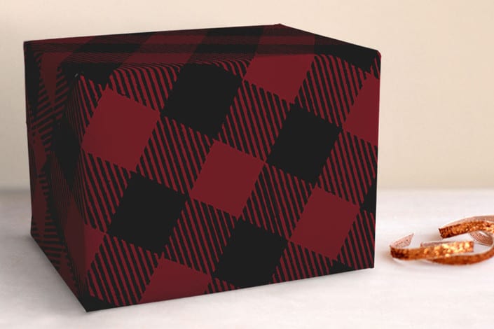 Christmas Wrapping Paper 2018: Buffalo Check Plaid in Red & Black 2025