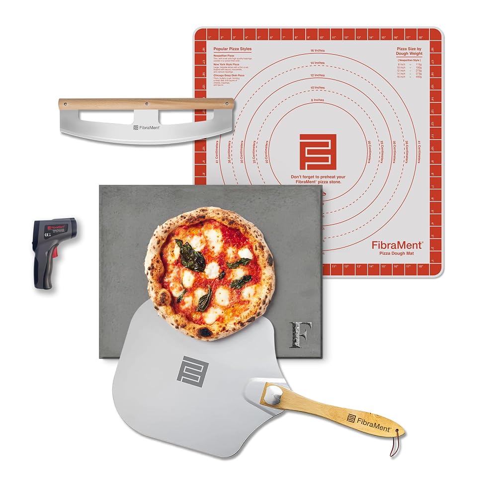 Custom Engraved Pizza & Baking Stone Set