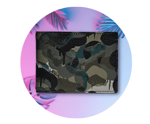 Coach Camo Print Bi Fold