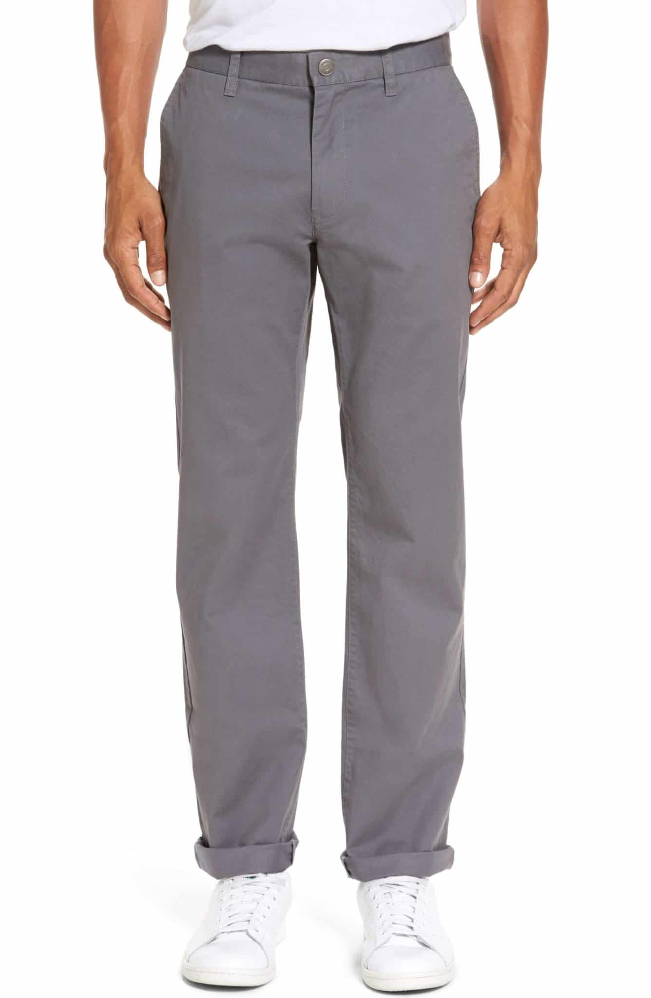 Best Mens Chino Pants 2017: Grey Slim Fit Khaki Chinos 2018