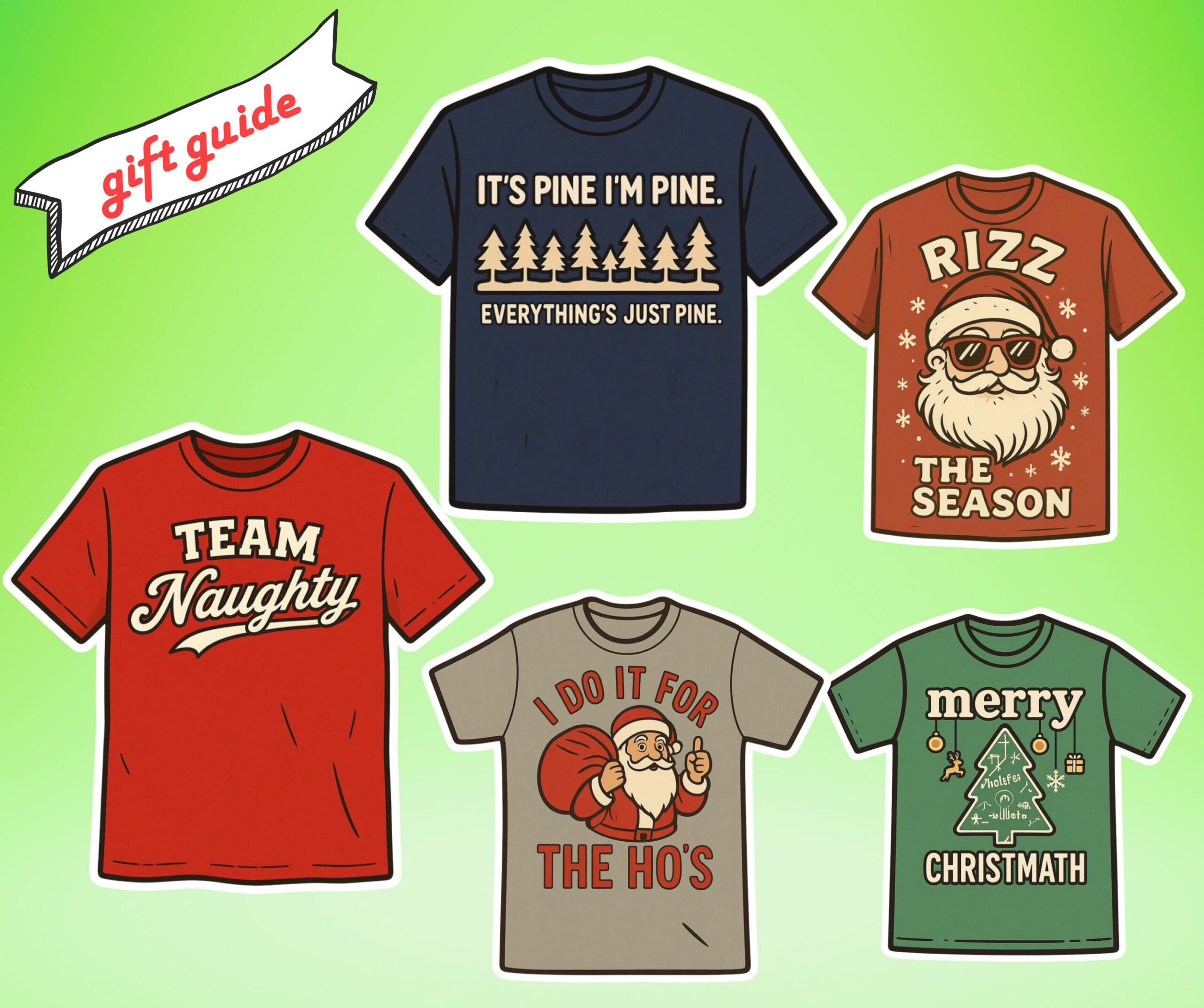 Best Funny Christmas T Shirts in 2026 - Adults & Kids Punny Tees