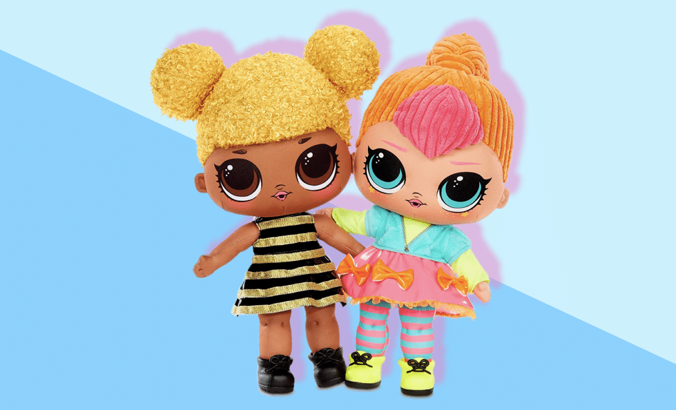 LOL Surprise Plush Huggable 2025 - Neon QT and Queen Bee