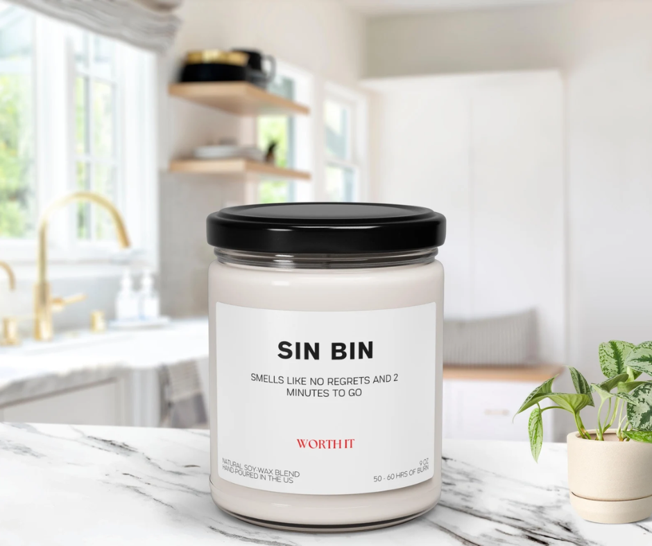 Sin Bin Hockey Candle