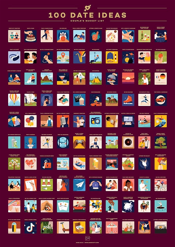 Enno Vatti 100 Dates Scratch Poster