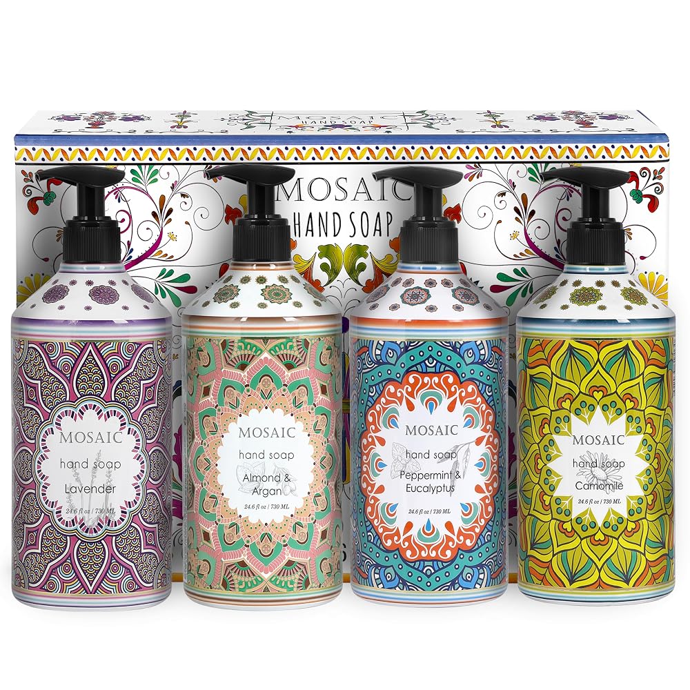 Mosaic Liquid Hand Soap Gift Set