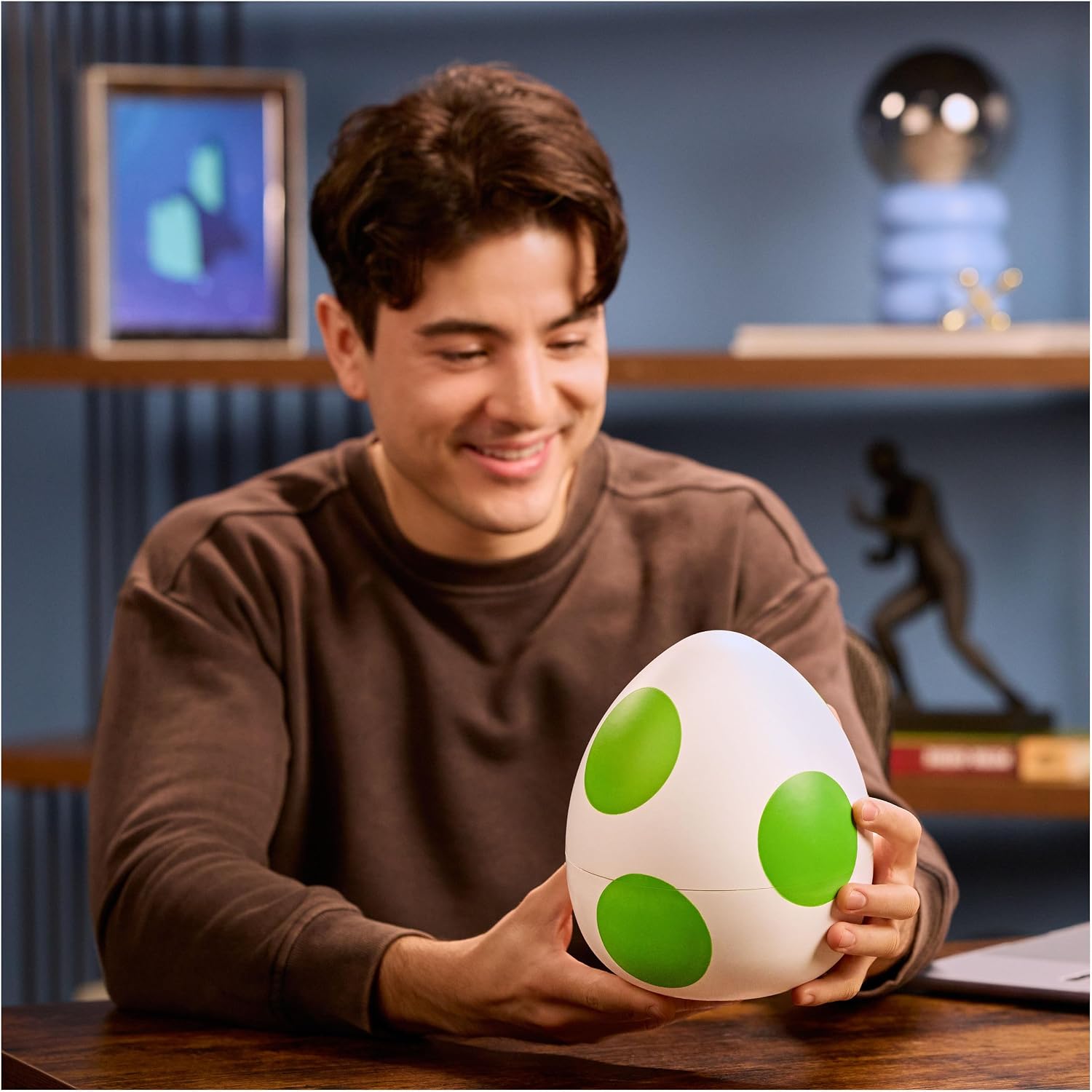 Hatchin' Yoshi still sealed inside its egg