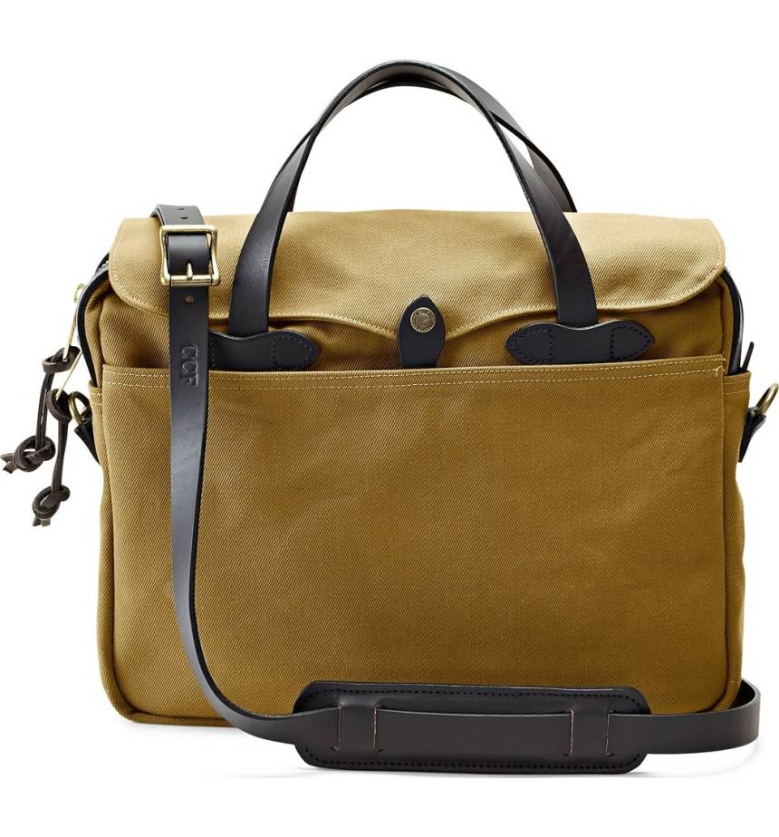 Best Briefcases for Men 2017: Classic Tan Men's Canvas Briefcase 2018