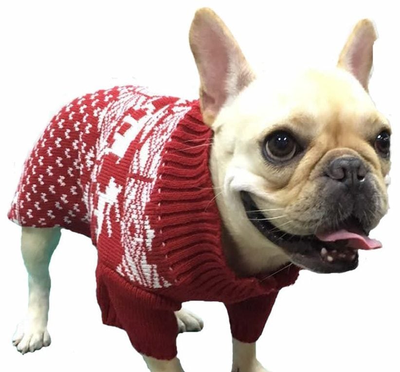 Best Dog Christmas Sweater 2017: Large Ugly Christmas Sweater for Dogs 2018
