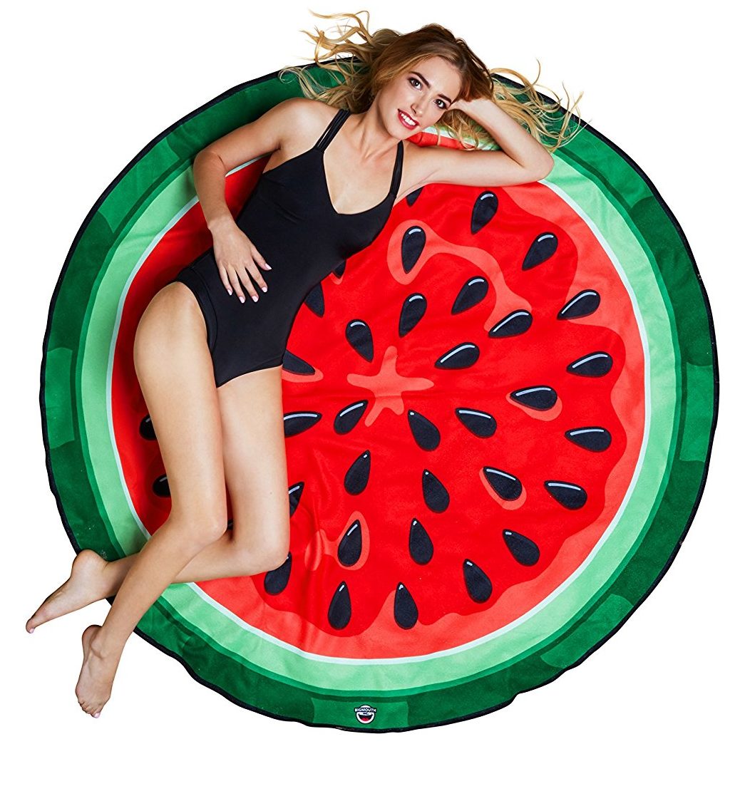 Best Cheap Round Beach Towels 2018: Red Watermelon Beach Blanket