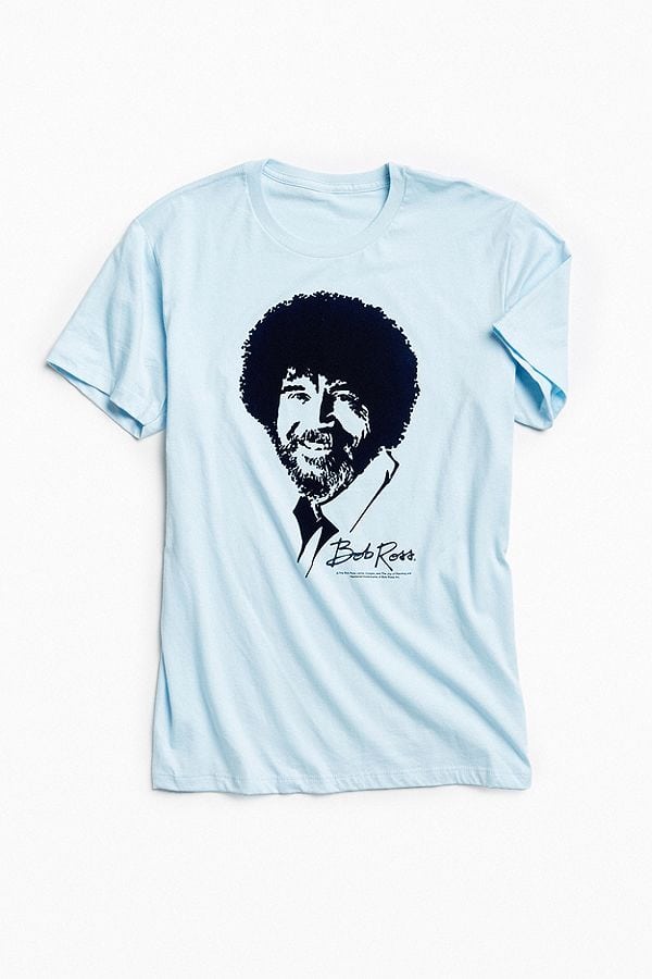 Funny Men's Graphic T-Shirts 2018: Bob Ross Tee