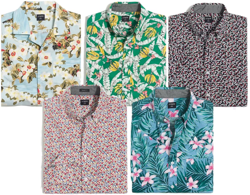 Hawaiian Shirts for Men 2023 - Slim Fit Mens Floral Shirts Short Sleeve Button Down