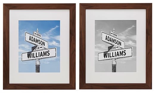 Gifts for Couples 2018: Intersection of Love Picture & Frame