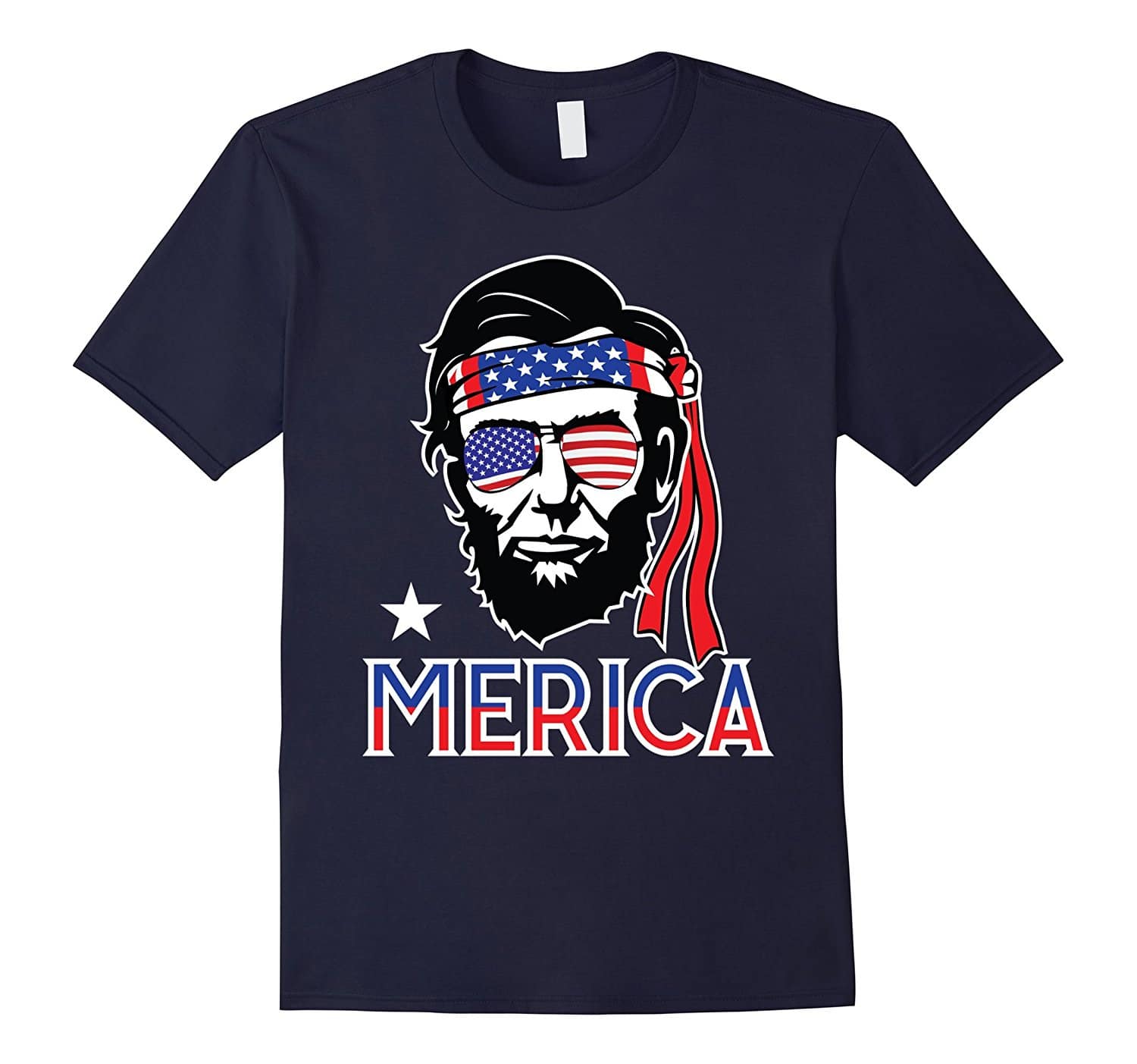 4th of July Shirts 2018: Funny Lincoln 'Merica Shirt