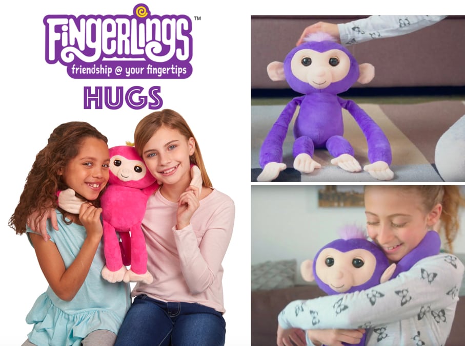 Where to Buy New Fingerlings Hugs 2018 - Plush Stuffed Animal Hugging Monkey Wowwee 2024