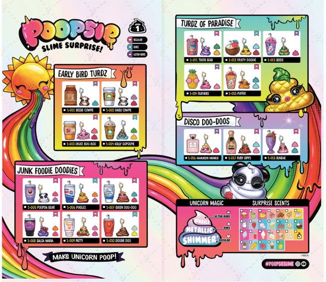 Poopise Slime Surprise Unicorn Poop All 15 Collectibles Poster 2018
