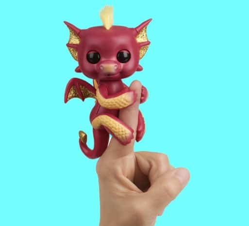 Fingerlings Baby Dragon Ruby Exclusive Figure Red WowWee - ToyWiz