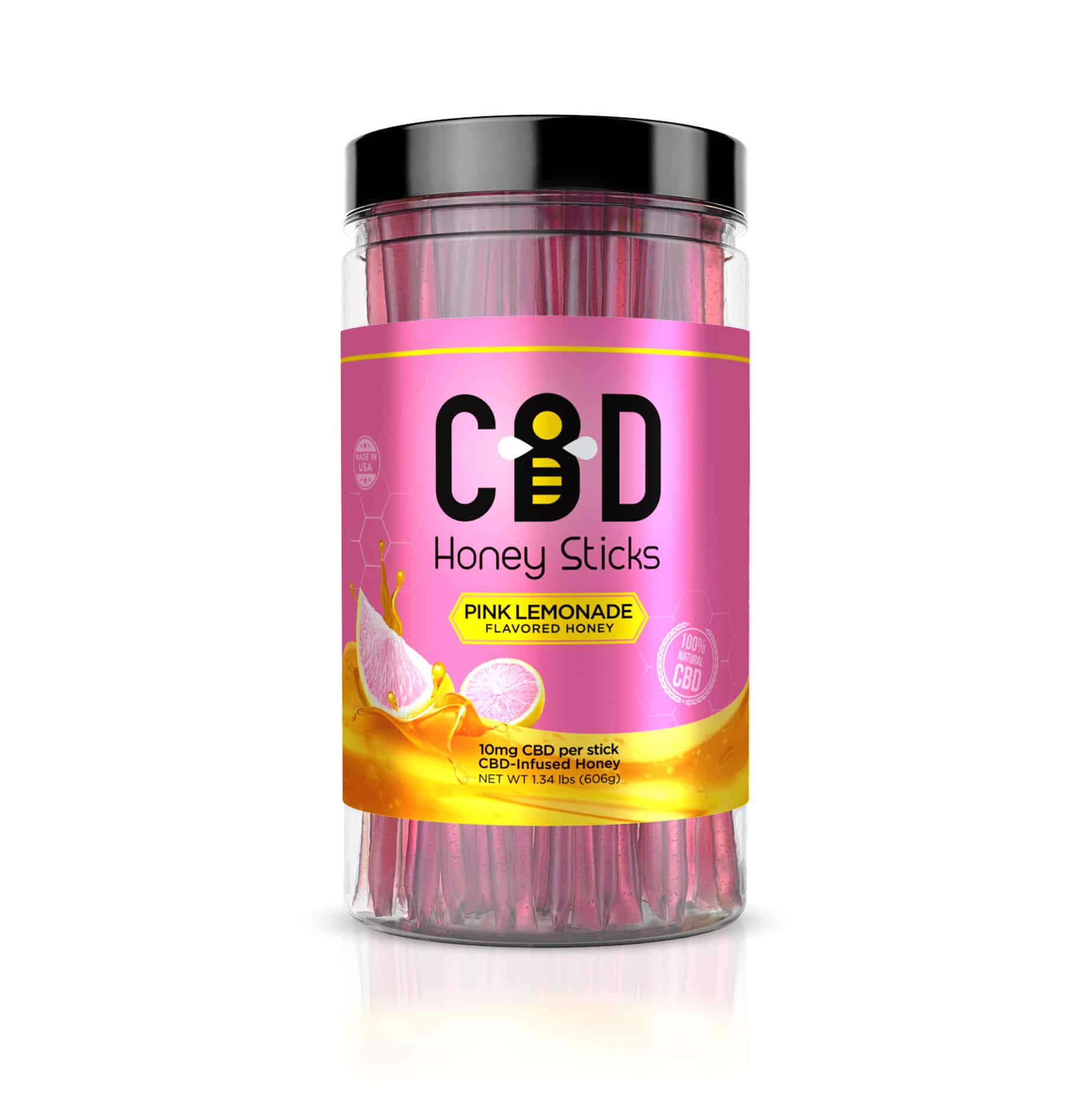 Best CBD Gummies 2024: Infused Honey Sticks Pink Lemonade