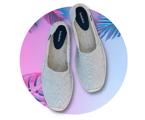 Navy + White Summer Espadrilles