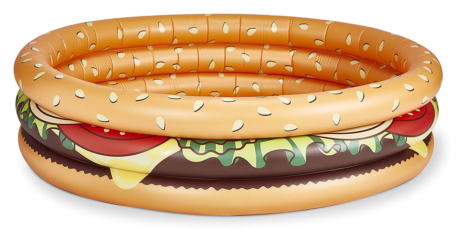 Best Kiddie Pool 2024: Inflatable Cheeseburger