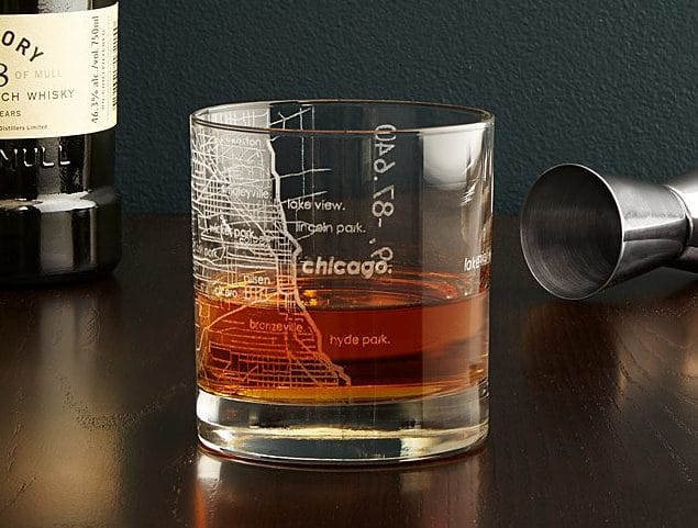 Unique Groomsmen Gifts 2023: City Map Glass