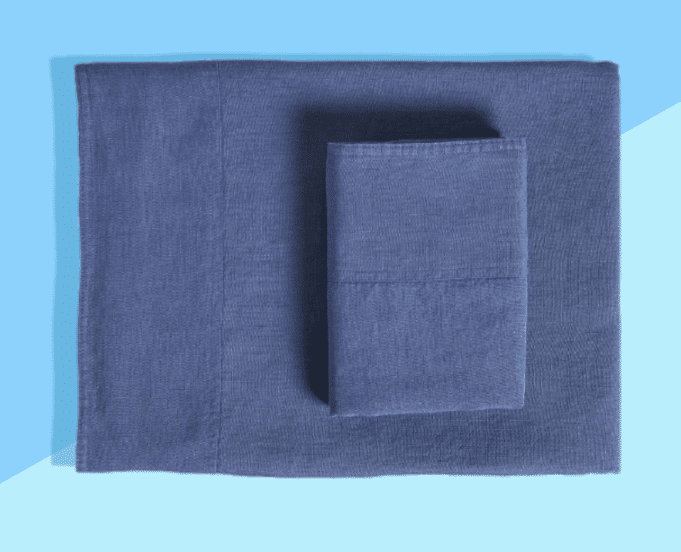 Best Linen Sheets 2023: Serena & Lily Blue Set
