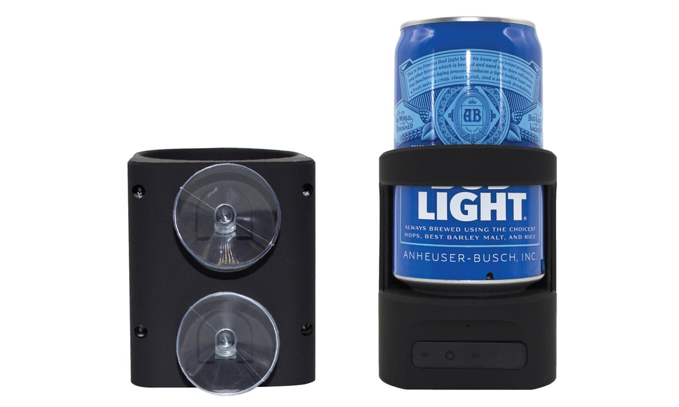 Black Shower Beer Holder Bluetooth Speaker
