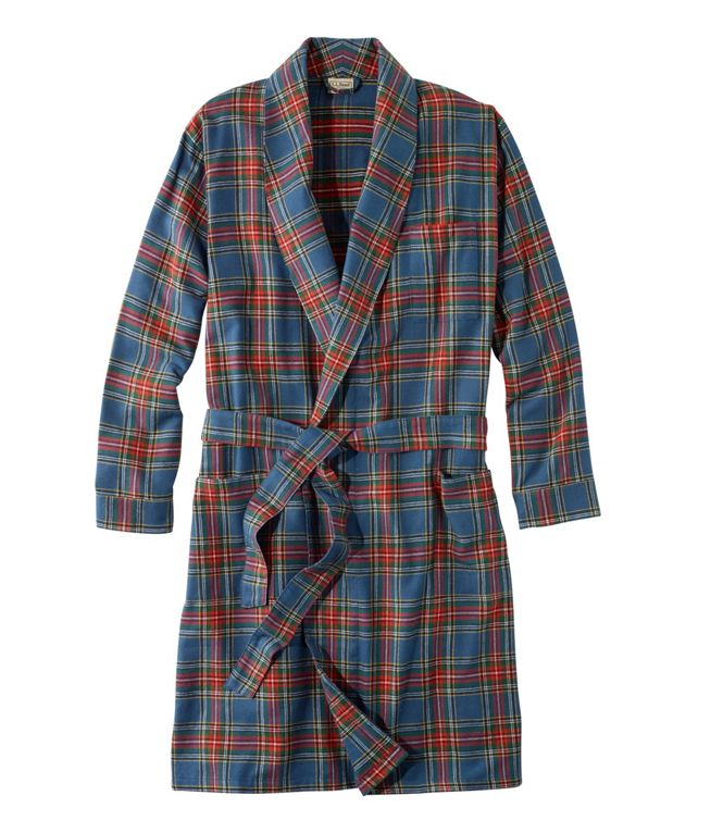 Best Mens Robes 2024: Flannel Bathrobe for Men LL Bean