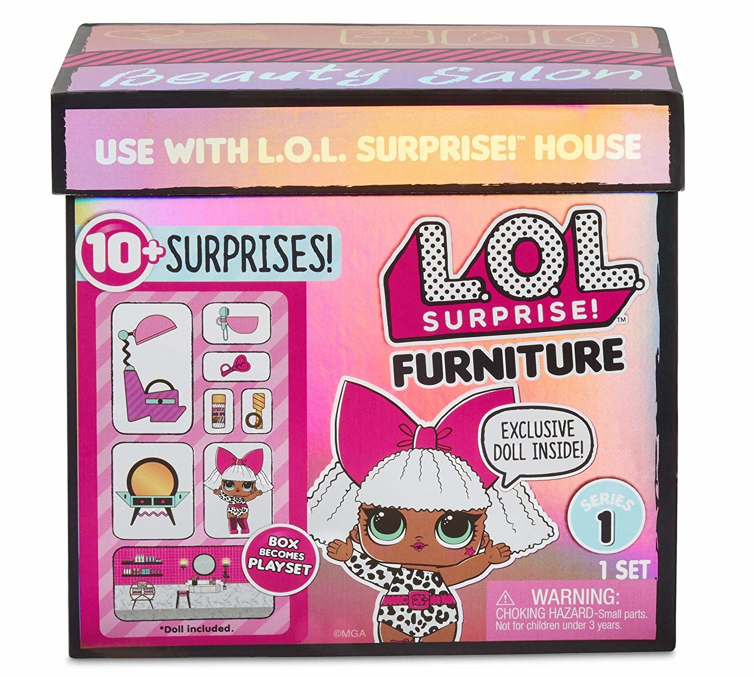 LOL Surprise Spaces Pack 2024 Diva Salon Furniture