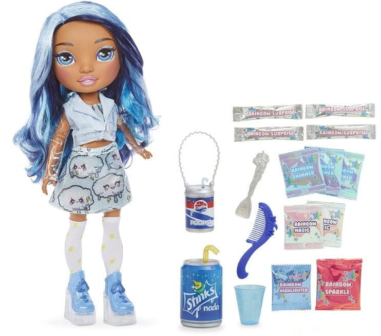 Poopsie Rainbow Surprise Dolls 2024: Blue Skye Fashion Doll 2024