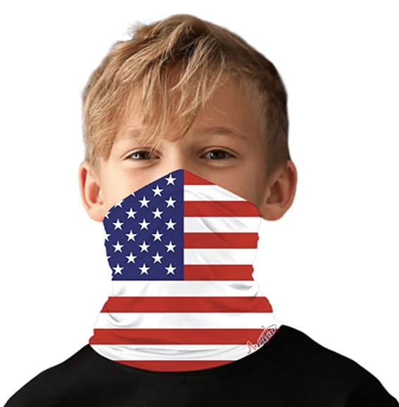 Reusable Face Masks For Kids 2023: American Flag Boys & Girls