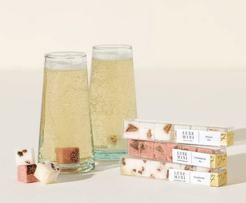 One Minute Mimosa Cubes