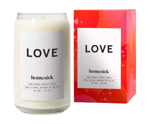 Love Letters Candle for Valentines Day