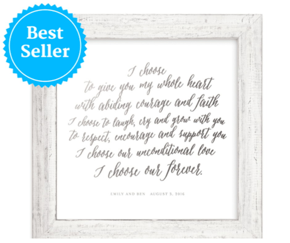 Minted Vows Art Gift