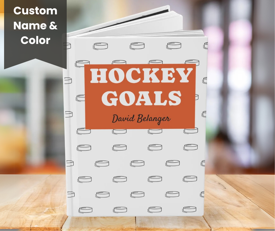 Hardcover Hockey Goals Journal