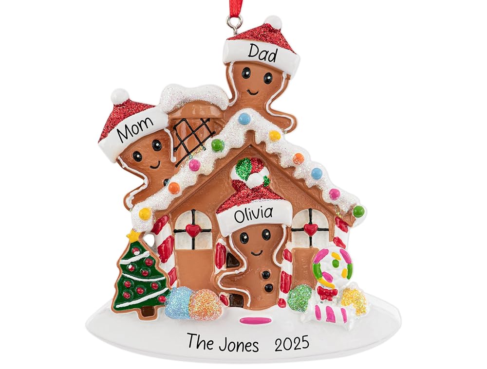 Personalized Gingerbread House Ornament