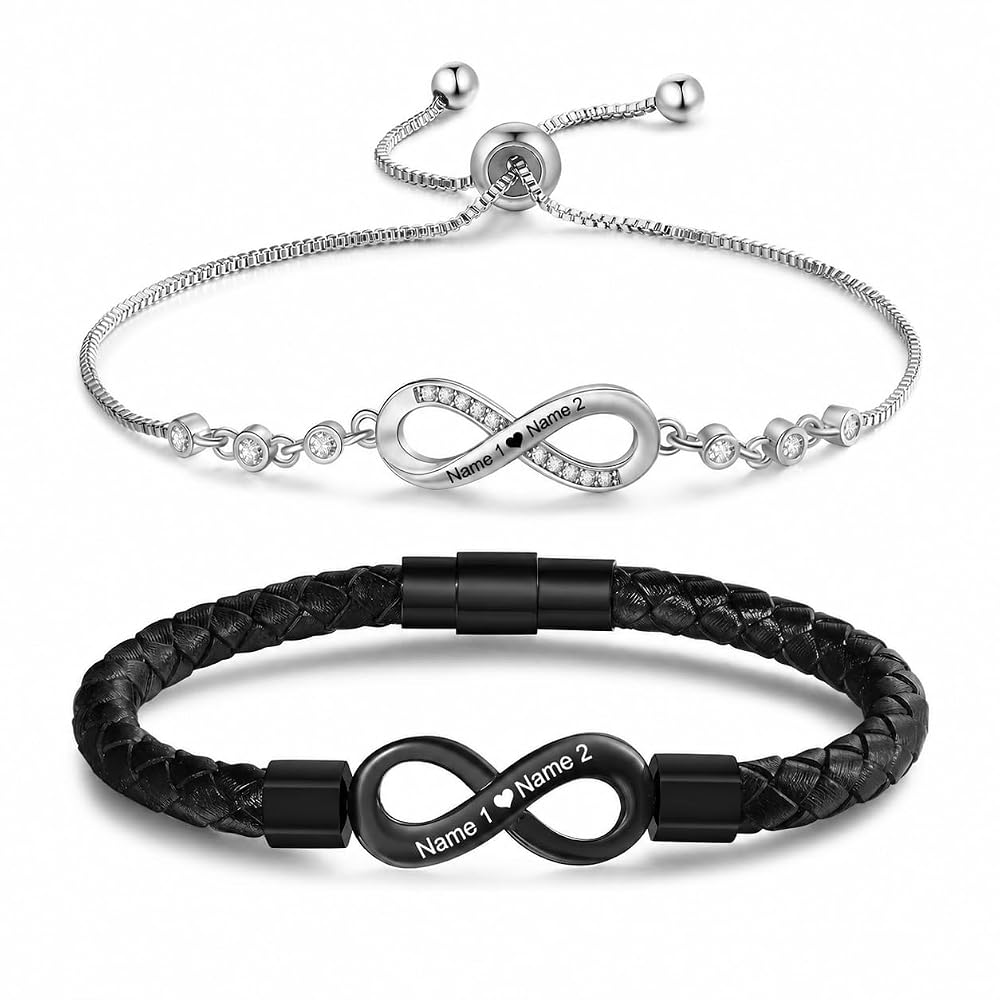 Gemszoo Matching Couple Bracelet Set
