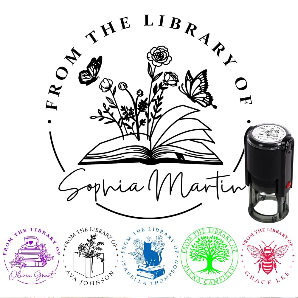 Custom Library Book Stamp