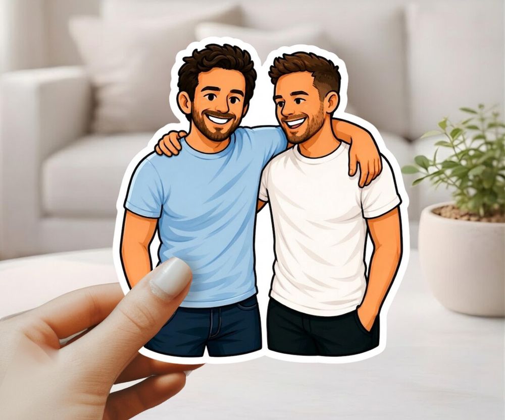 Custom Gay Wedding Sticker