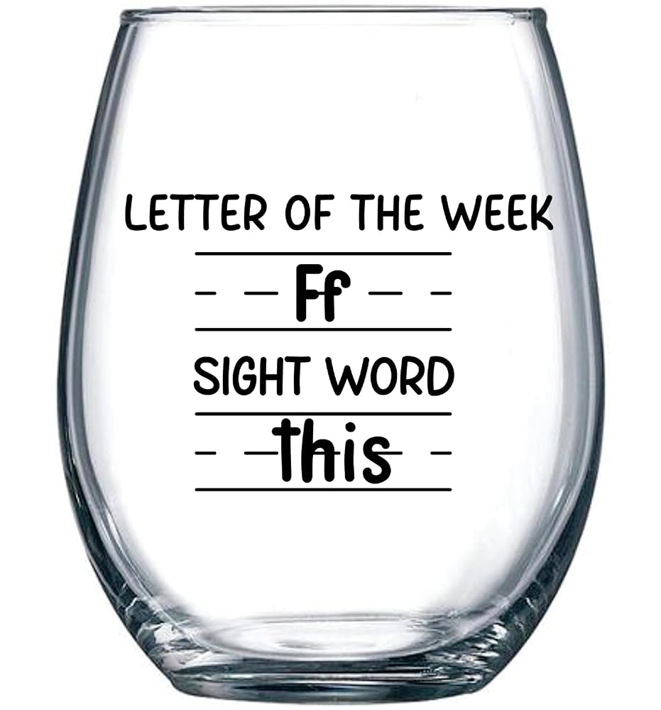 Sight Words Wine Glass