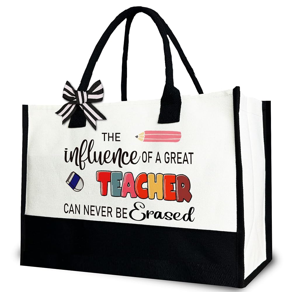 Teacher Appreciation Canvas Tote