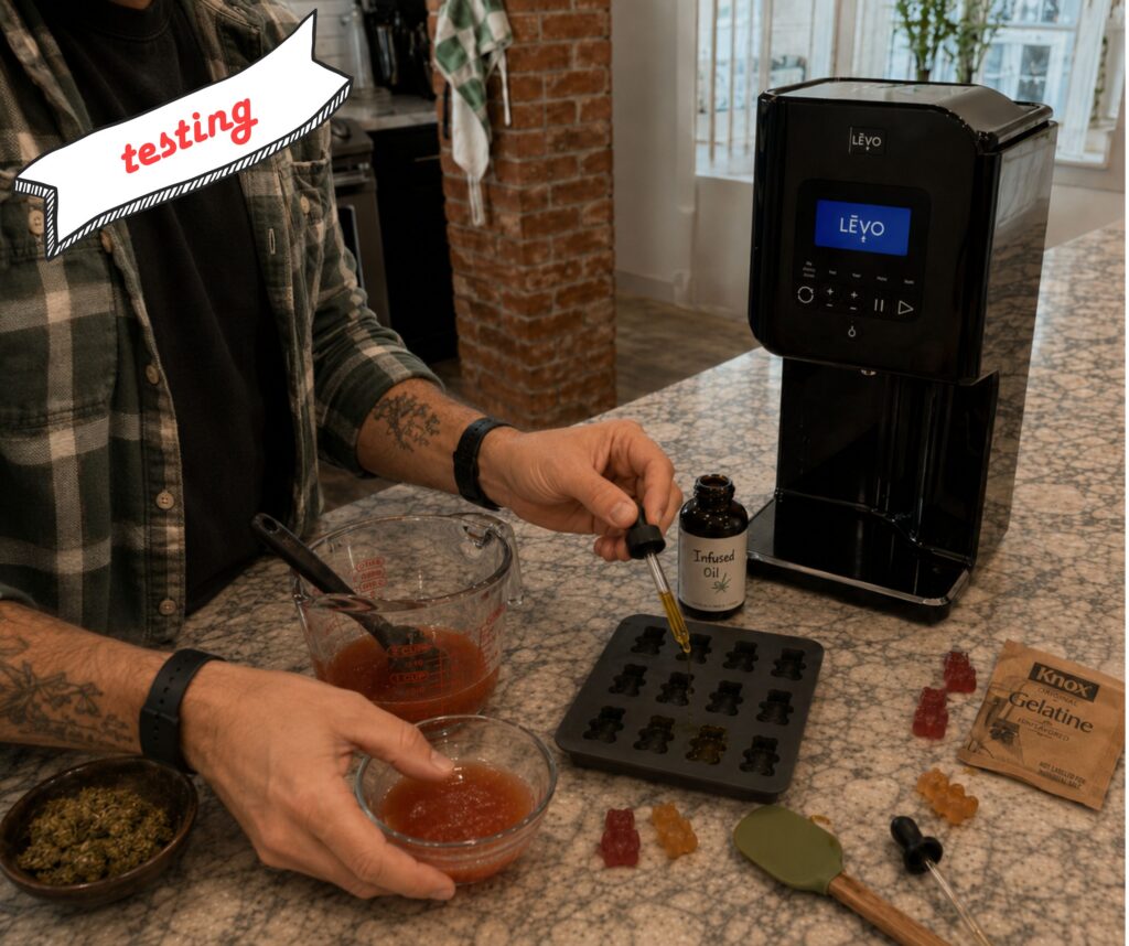 making gummies with LEVO