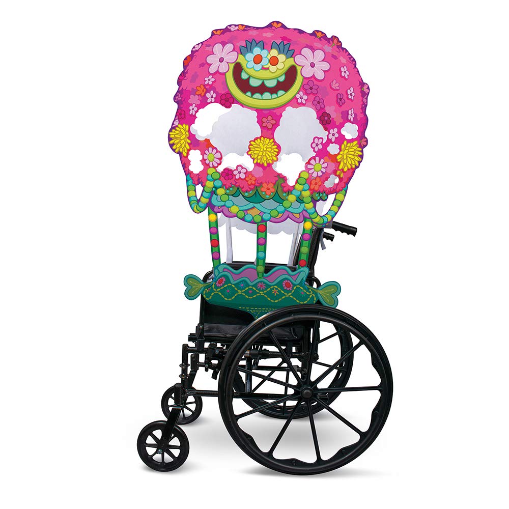 Trolls Flower Balloon Wheelchair Cover