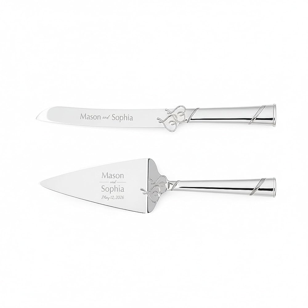 Lenox Engraved Cake Knife & Server Set