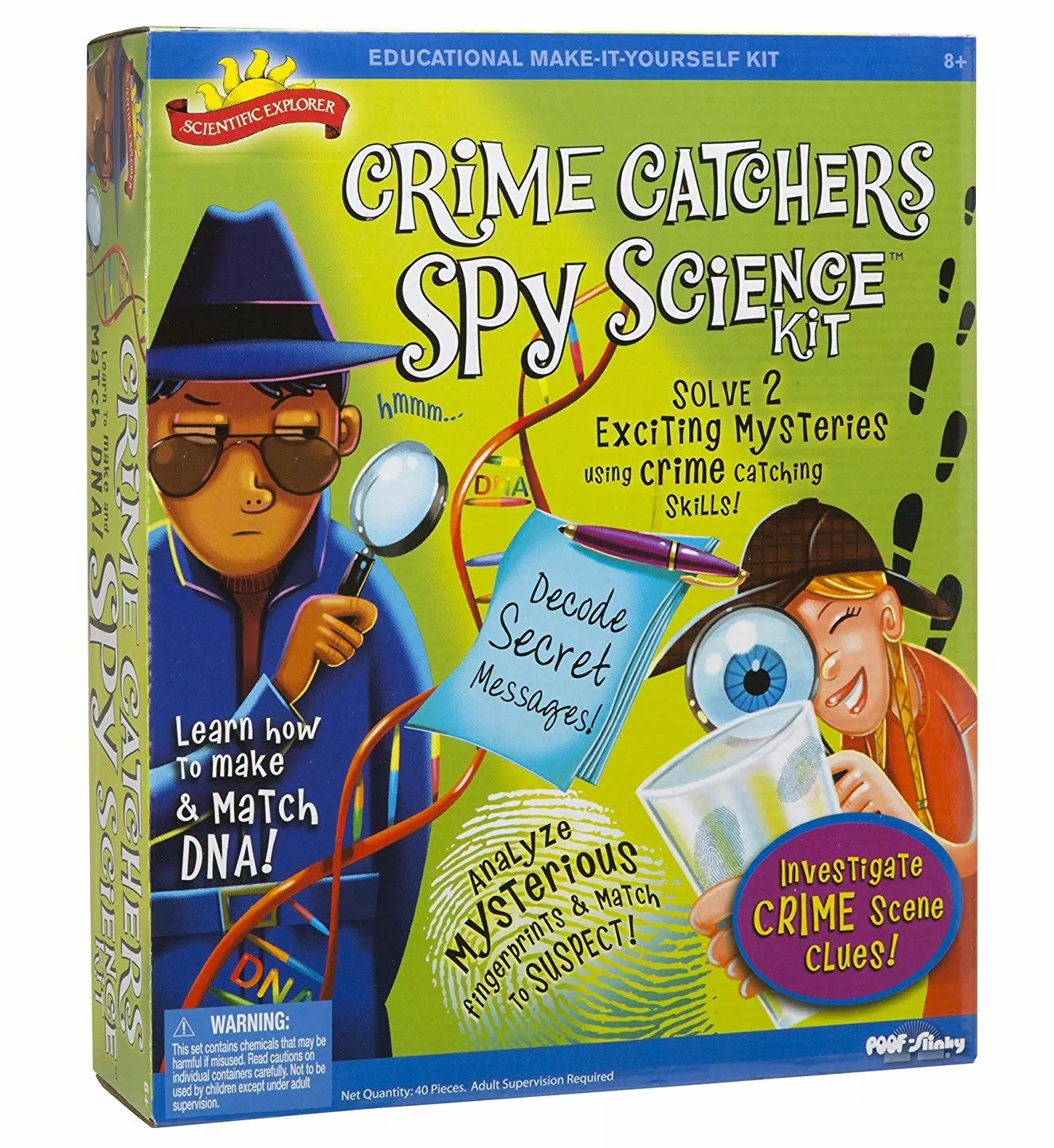 Best STEM Toys 2024: Crime Catcher Science Kit 2024