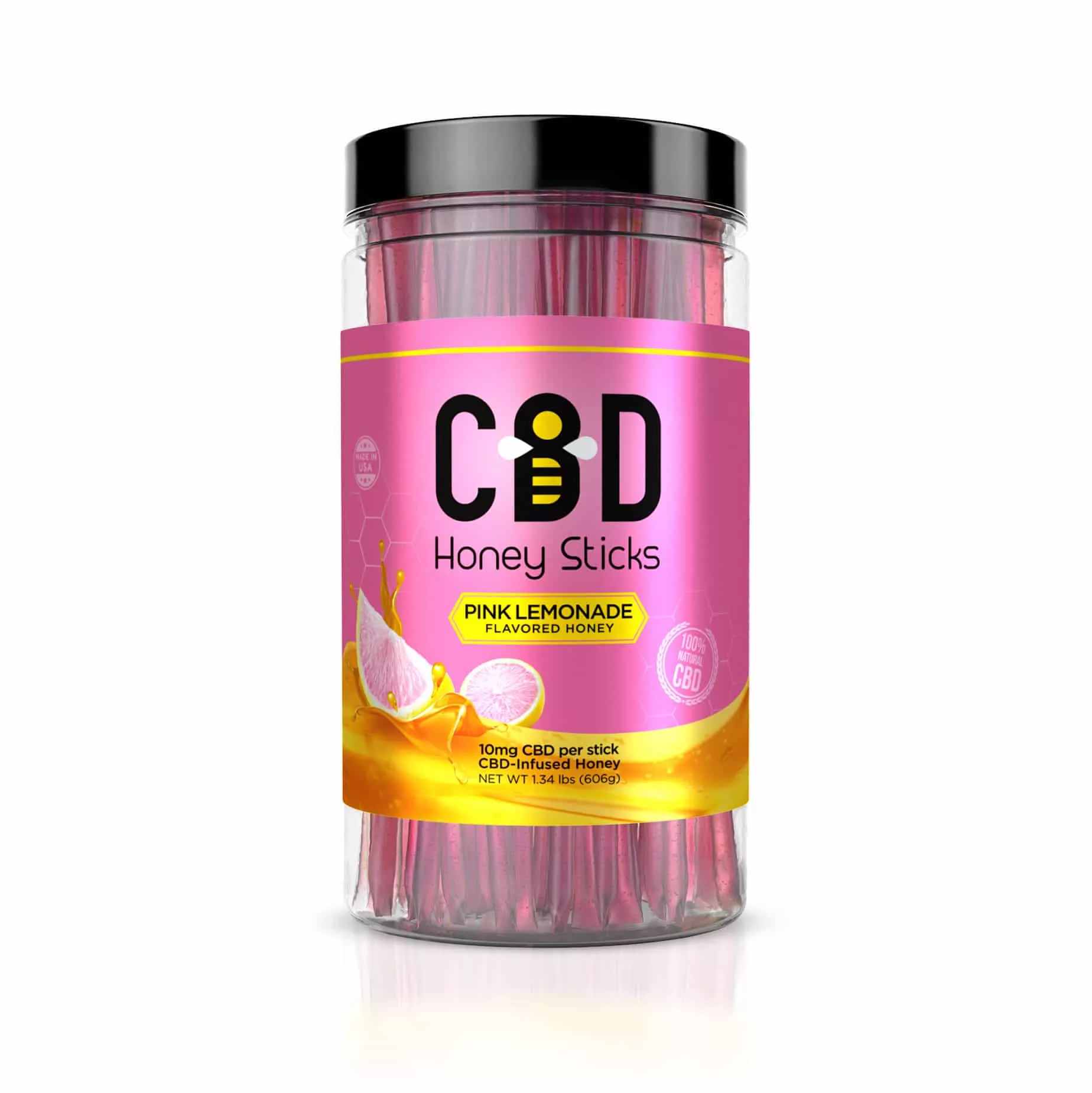 Best CBD Gummies 2024: Infused Honey Sticks Pink Lemonade